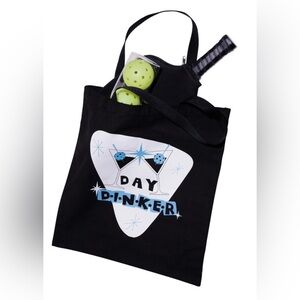 Pickleball Tote Bag & Paddle Cover Set with Fun Graphic “Day Dinker” New